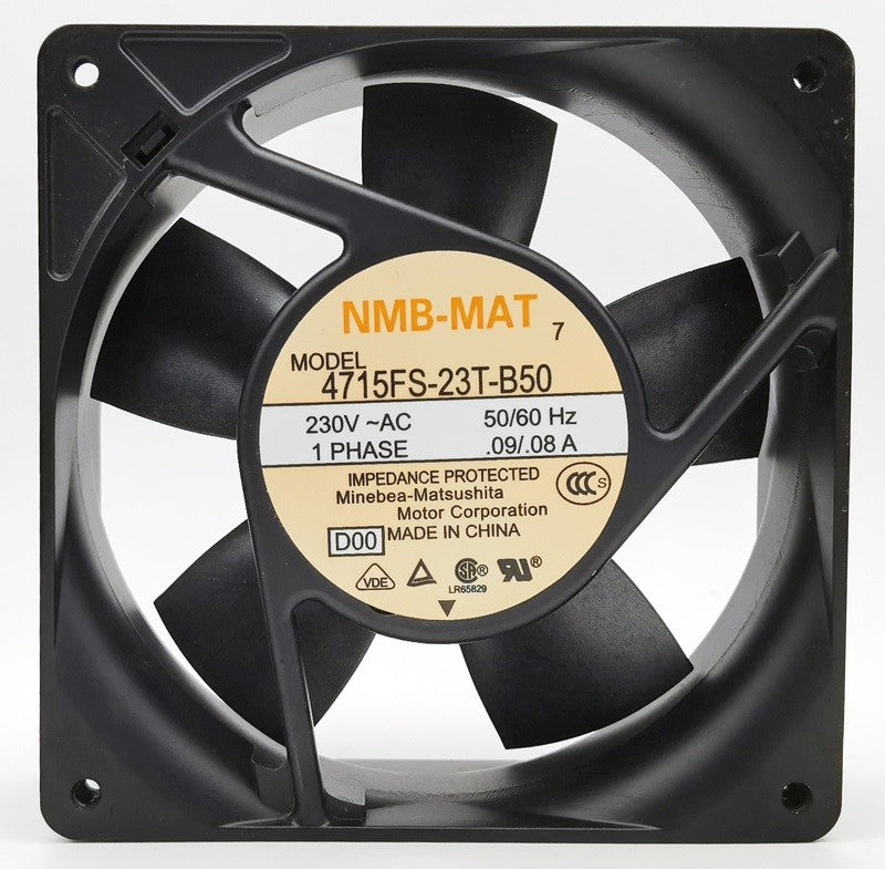 NMB 4715FS-23T-B50 4715FS-23T-B50-D00 230V  0.09A/0.08A  AC Cooling Fan NMB 4715FS-23T-B50 4715FS-23T-B50-D00 230V  0.09A/0.08A  AC Cooling Fan